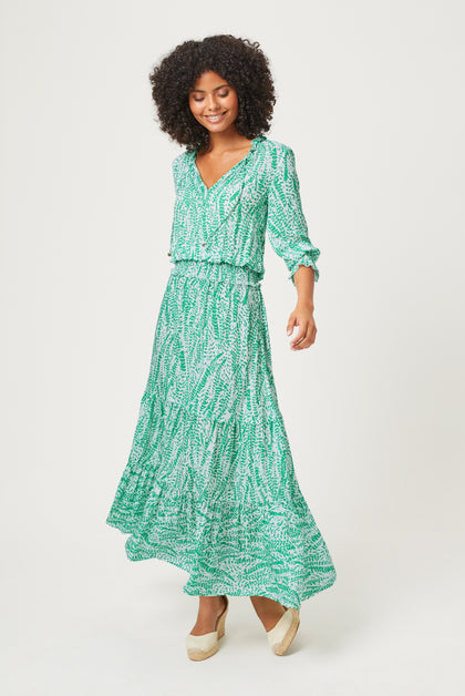Heidi Klein - US Store - Belle Mare Smocked Waist Maxi Dress